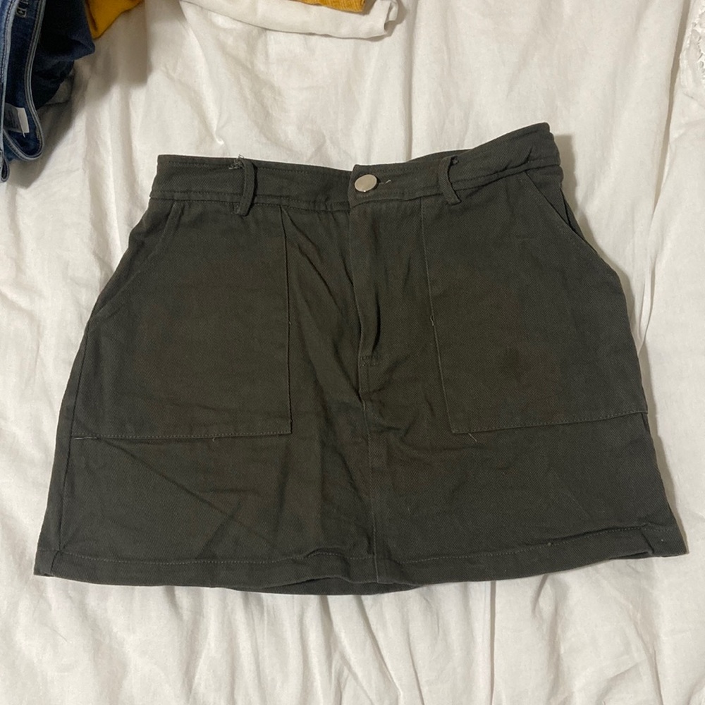 Dark green skirt